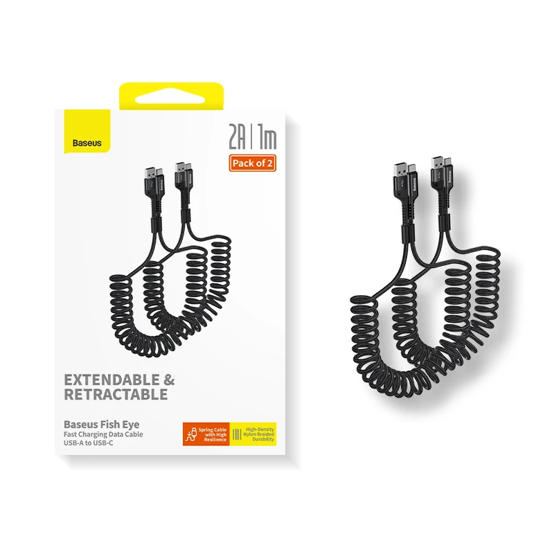 Kit 2 Cabos USB para USB Tipo C Retrátil Fish Eye - Imagem 17