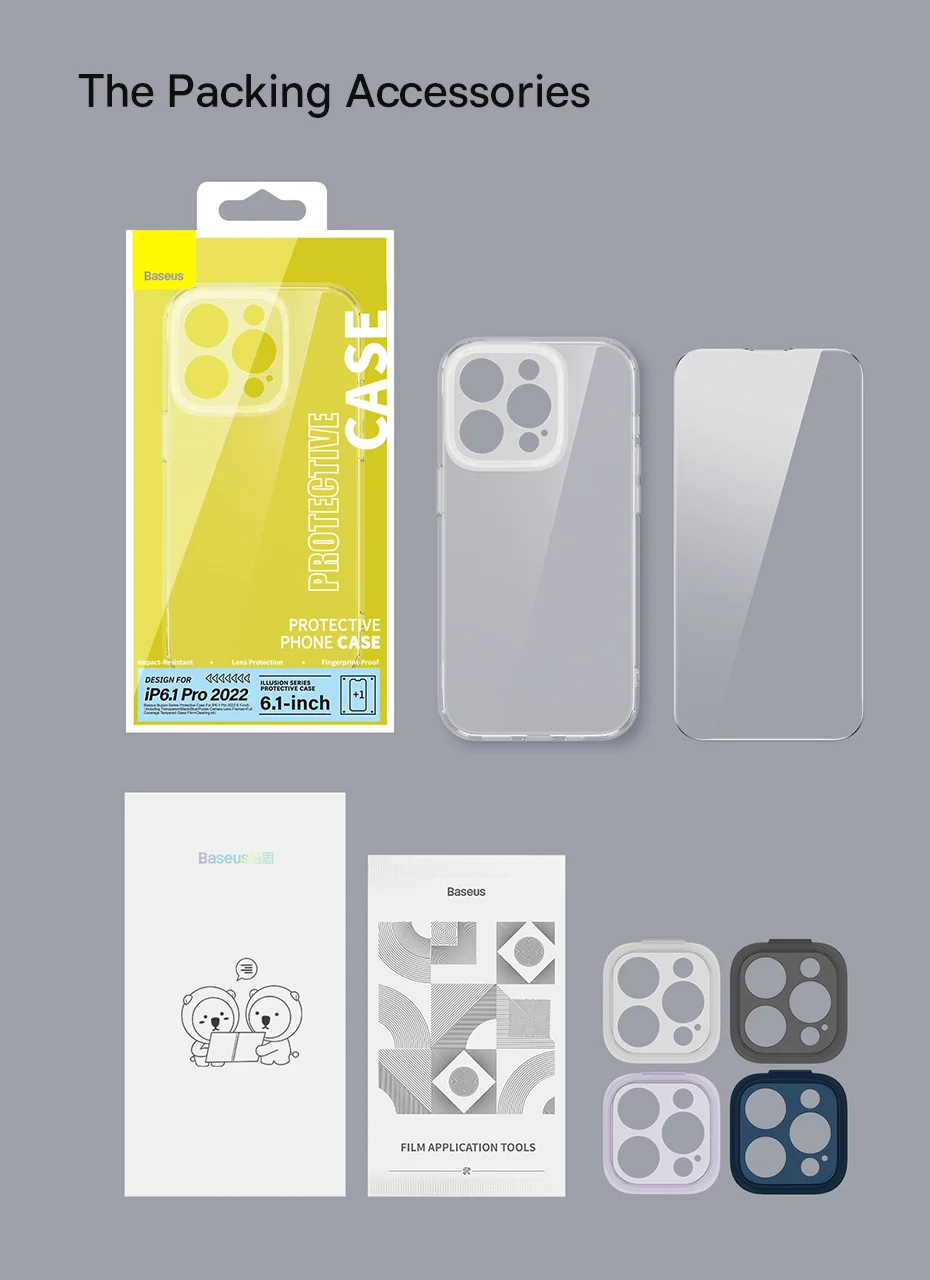 Capa Transparente para iPhone 14 com Protetor de Lente Destacável - Imagem 27