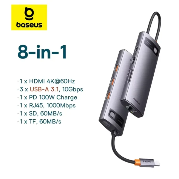 USB 3.1 - 8 em 1
