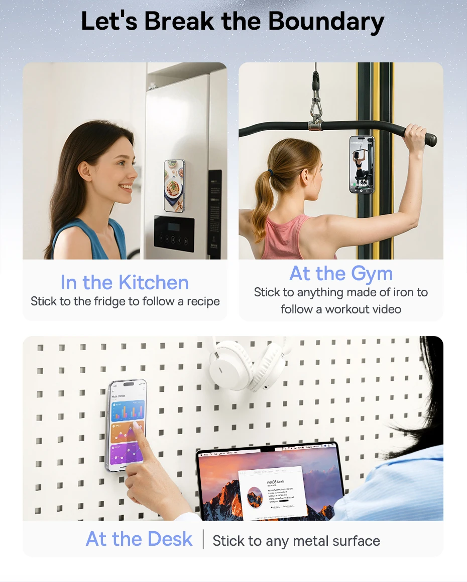 Suporte Magnético para Telefone com Anel Duplo MagPro 3 - Imagem 14