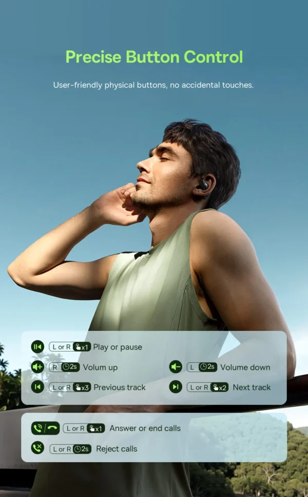 Fone de Ouvido Bluetooth 6.0 Orelha Aberta Eli Sport 2 Baseus - Imagem 17