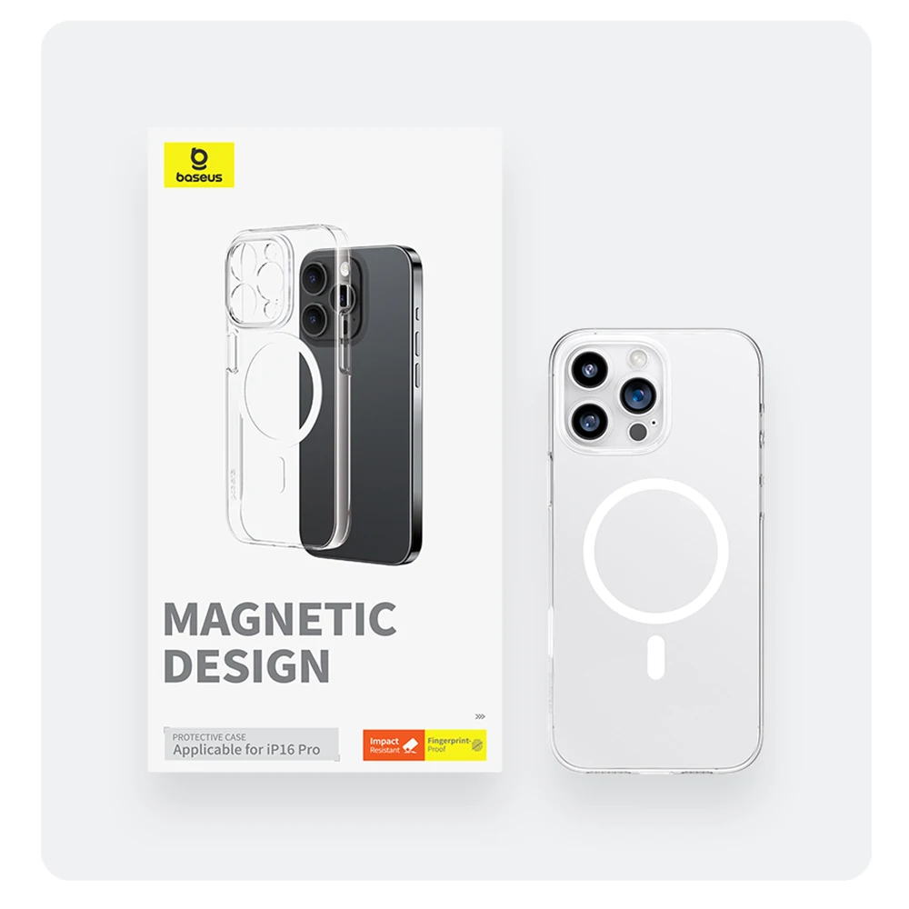 Capa Transparente Ultra Fina Magnética para iPhone 16 - Imagem 2