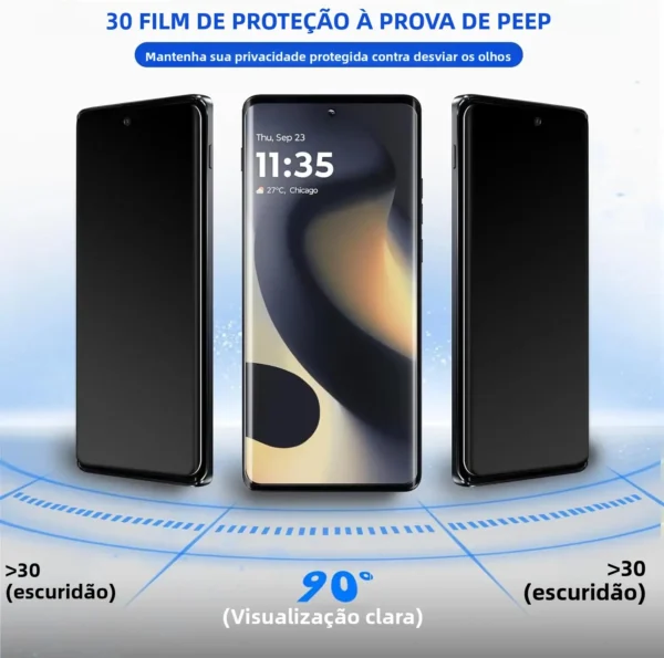 Película Protetora de Privacidade para Smartphone Motorola - Imagem 6