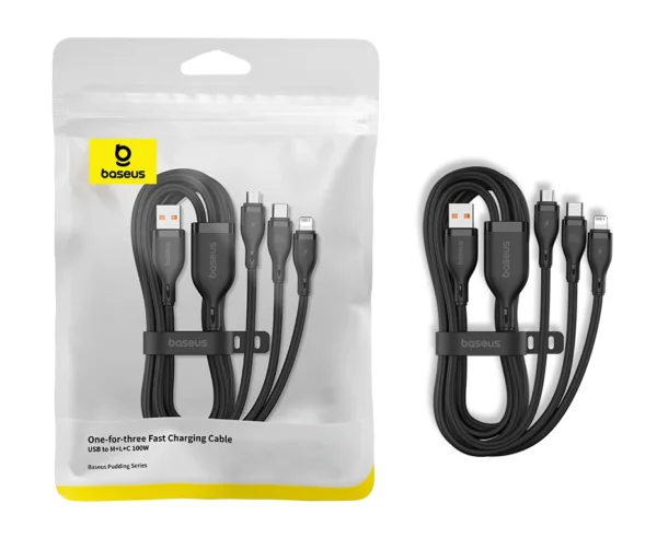 Cabo USB 3 em 1 100W Pudding - Imagem 21