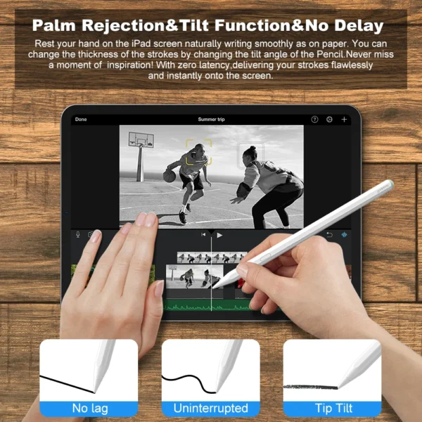 Caneta Capacitiva Stylus GD13 Pro para iPad - Imagem 8