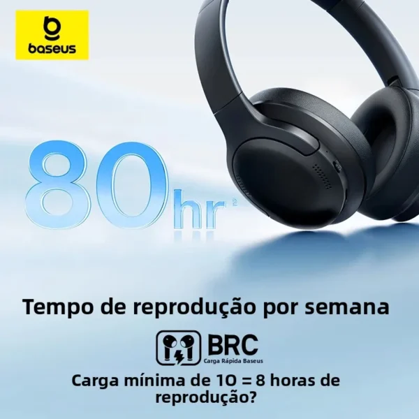 Headset Sem Fio Bass BH1 Lite Baseus - Imagem 2