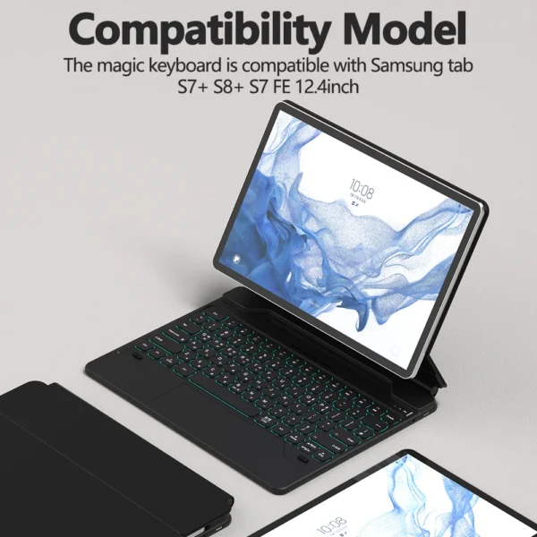 Capa Teclado Inteligente Goojodoq para Tablet Samsung - Imagem 19