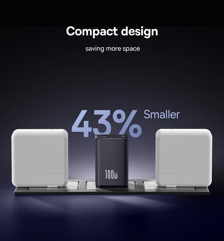 Kit Carregador GaN 100W EnerFill 3 Portas + Cabo USB C - Imagem 13