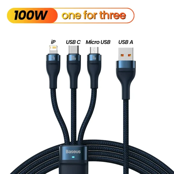 3 em 1 USB Azul