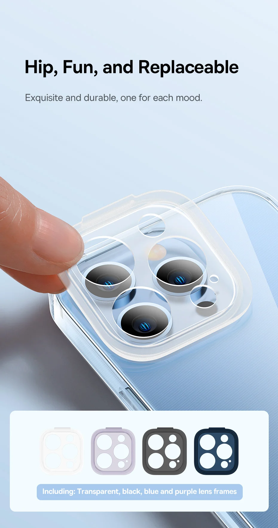 Capa Transparente para iPhone 14 com Protetor de Lente Destacável - Imagem 10