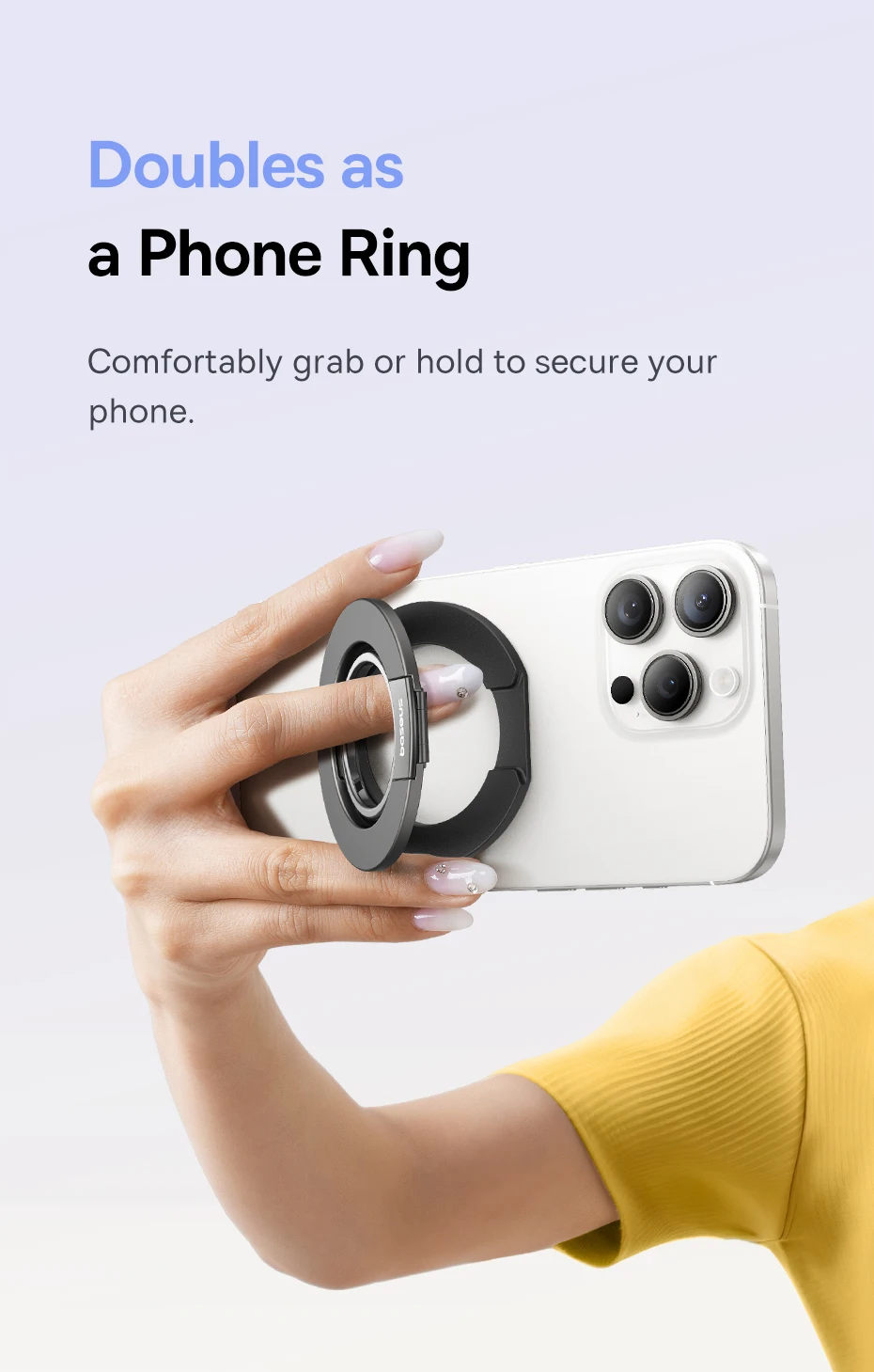 Suporte Magnético para Telefone com Anel Duplo MagPro 3 - Imagem 15