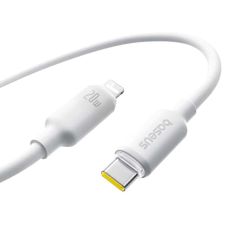 Cabo USB C para Lightning Baseus 20W Silicone Espumado - Imagem 24