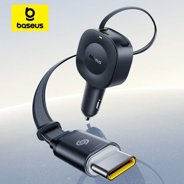Carregador Veicular 30W com Cabo Retrátil PrimeTrip VR2