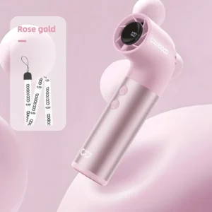 Ventilador Portátil de Alta Velocidade Goojodoq GFS010 - Rosa