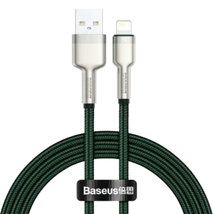 Cabo USB para Lightning Cafule Metal 2.4A - Verde