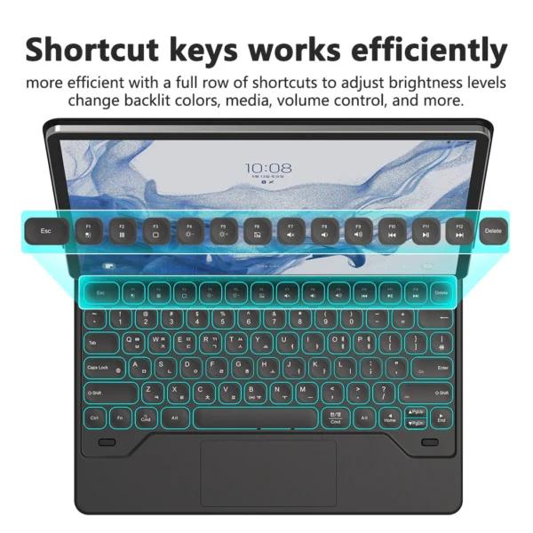 Capa Teclado Inteligente Goojodoq para Tablet Samsung - Imagem 12