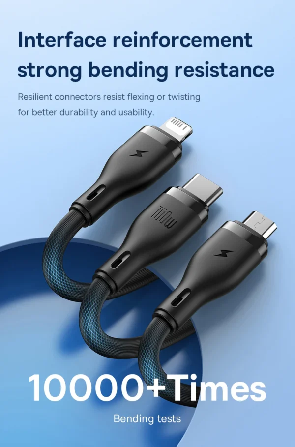 Cabo USB 3 em 1 100W Pudding - Imagem 16