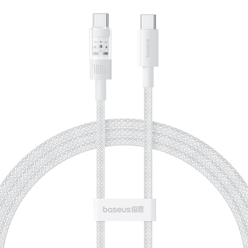 Cabo USB C para USB C Carregamento Rápido Baseus 100W Gem - Imagem 24