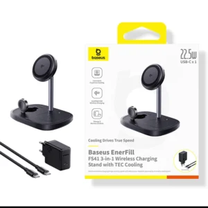 Carregador Magnético Baseus 3 em 1 Qi2 15W - Plugue Brasil