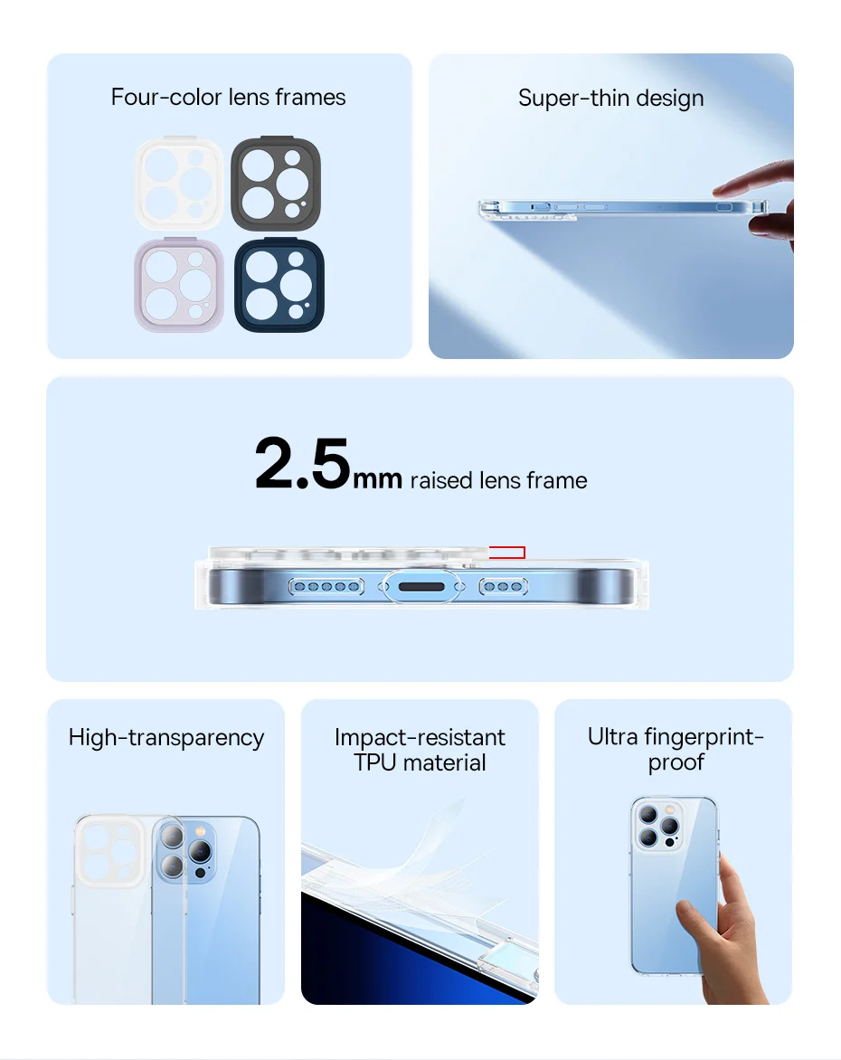 Capa Transparente para iPhone 14 com Protetor de Lente Destacável - Imagem 9