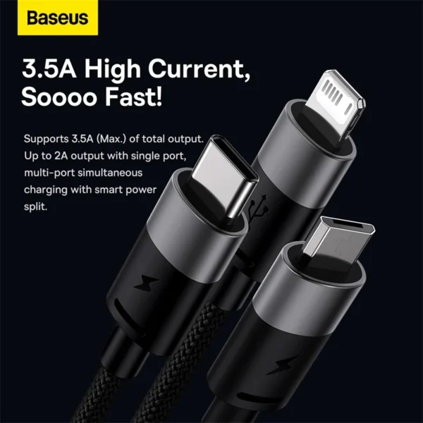 Cabo 3 em 1 USB de Carregamento Rápido 1,2m StarSpeed - Imagem 7
