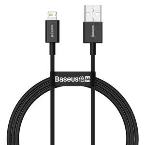 Cabo USB Baseus para iPhone 2.4A - Preto