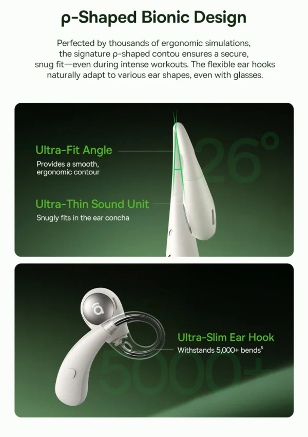 Fone de Ouvido Bluetooth 6.0 Orelha Aberta Eli Sport 2 Baseus - Imagem 10