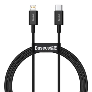 Cabo iPhone 20W PD USB Tipo C Baseus - Preto