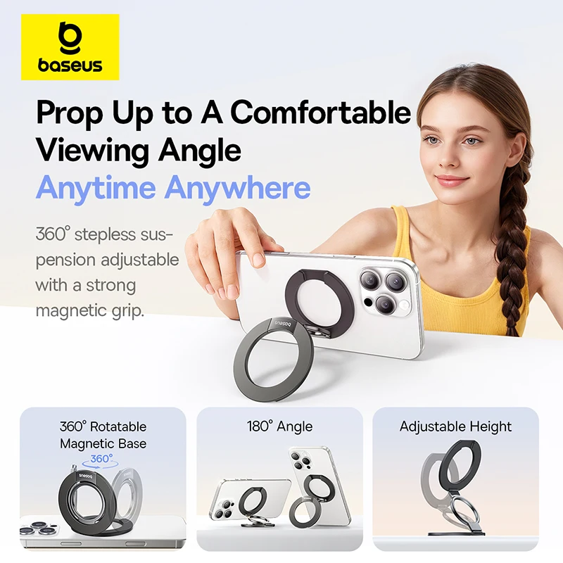 Suporte Magnético para Telefone com Anel Duplo MagPro 3 - Imagem 3