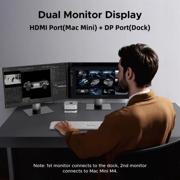 Docking Station 10 em 1 para Mac mini M4/M4 Pro - Imagem 16