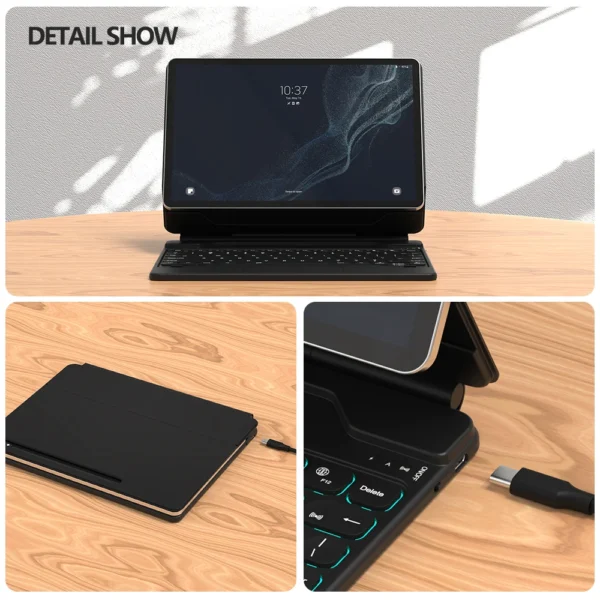 Capa Teclado Inteligente Goojodoq para Tablet Samsung - Imagem 20