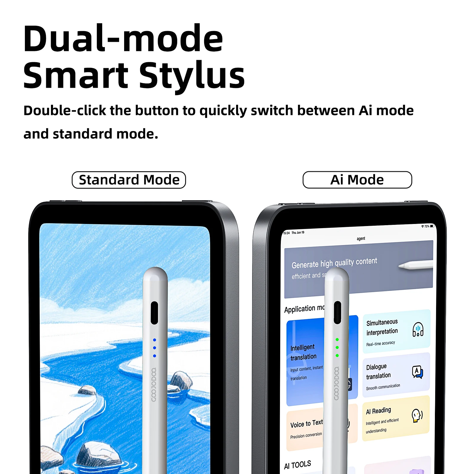 Caneta Stylus Ai07 Goojodoq para iPad - Imagem 2