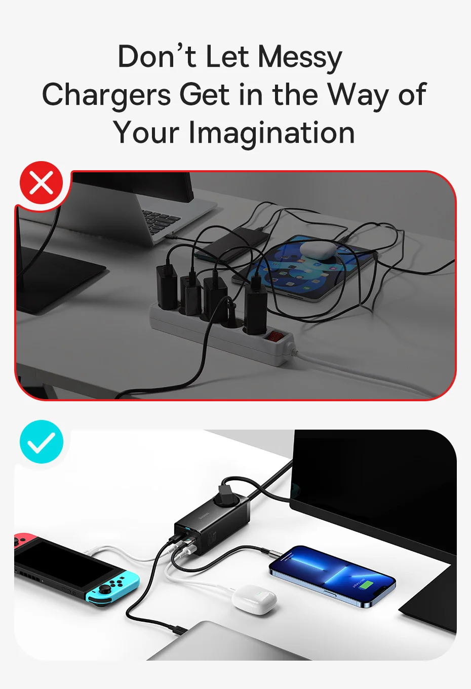Estação de Carregamento 65W GaN - Imagem 7