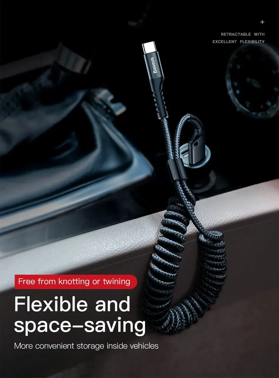 Kit 2 Cabos USB para USB Tipo C Retrátil Fish Eye - Imagem 10