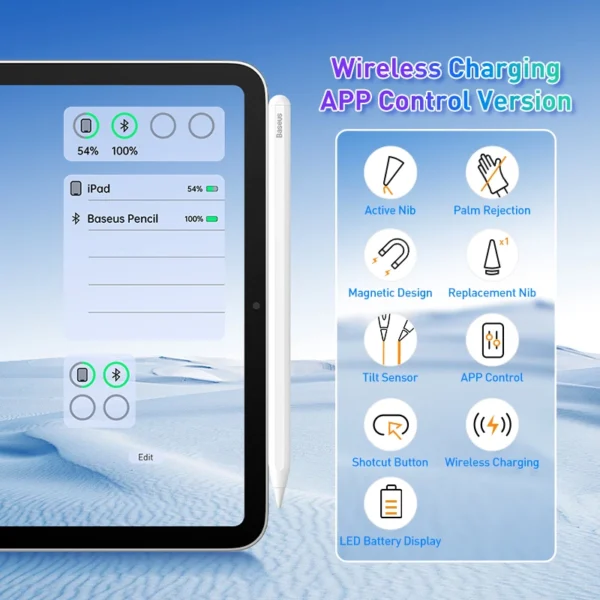 Branco - Carregamento Sem Fio - Controle por APP