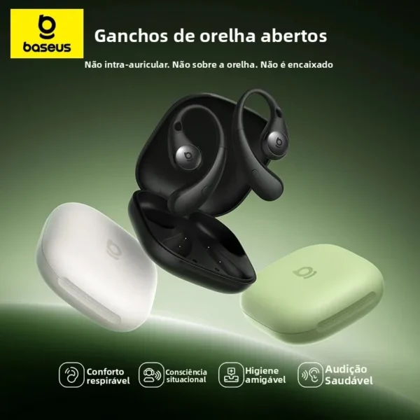 Fone de Ouvido Bluetooth 6.0 Orelha Aberta Eli Sport 2 Baseus - Imagem 2