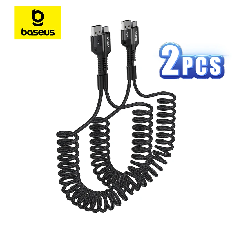 Kit 2 Cabos USB para USB Tipo C Retrátil Fish Eye