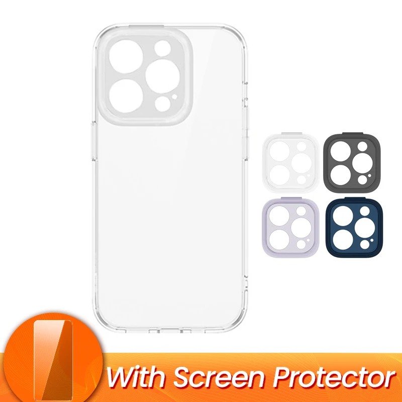 Capa Transparente Baseus para iPhone 14 com Protetor de Lente Destacável - Imagem 28