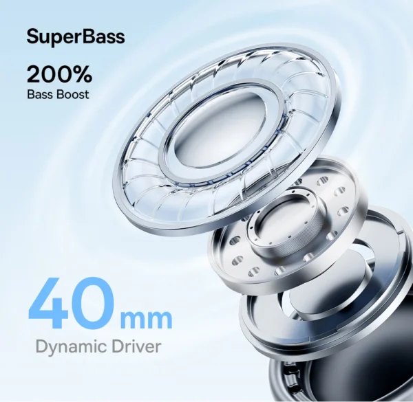 Headset Sem Fio Bass BH1 Lite Baseus - Imagem 9
