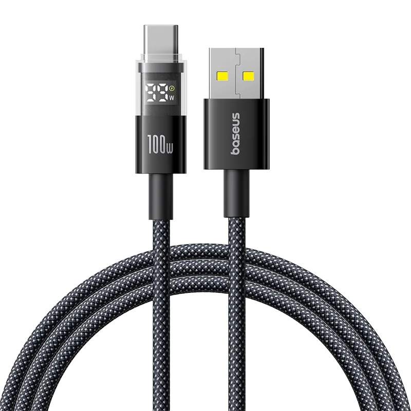 Cabo USB A para USB C 100W Display 2 de Carregamento Rápido - Imagem 6