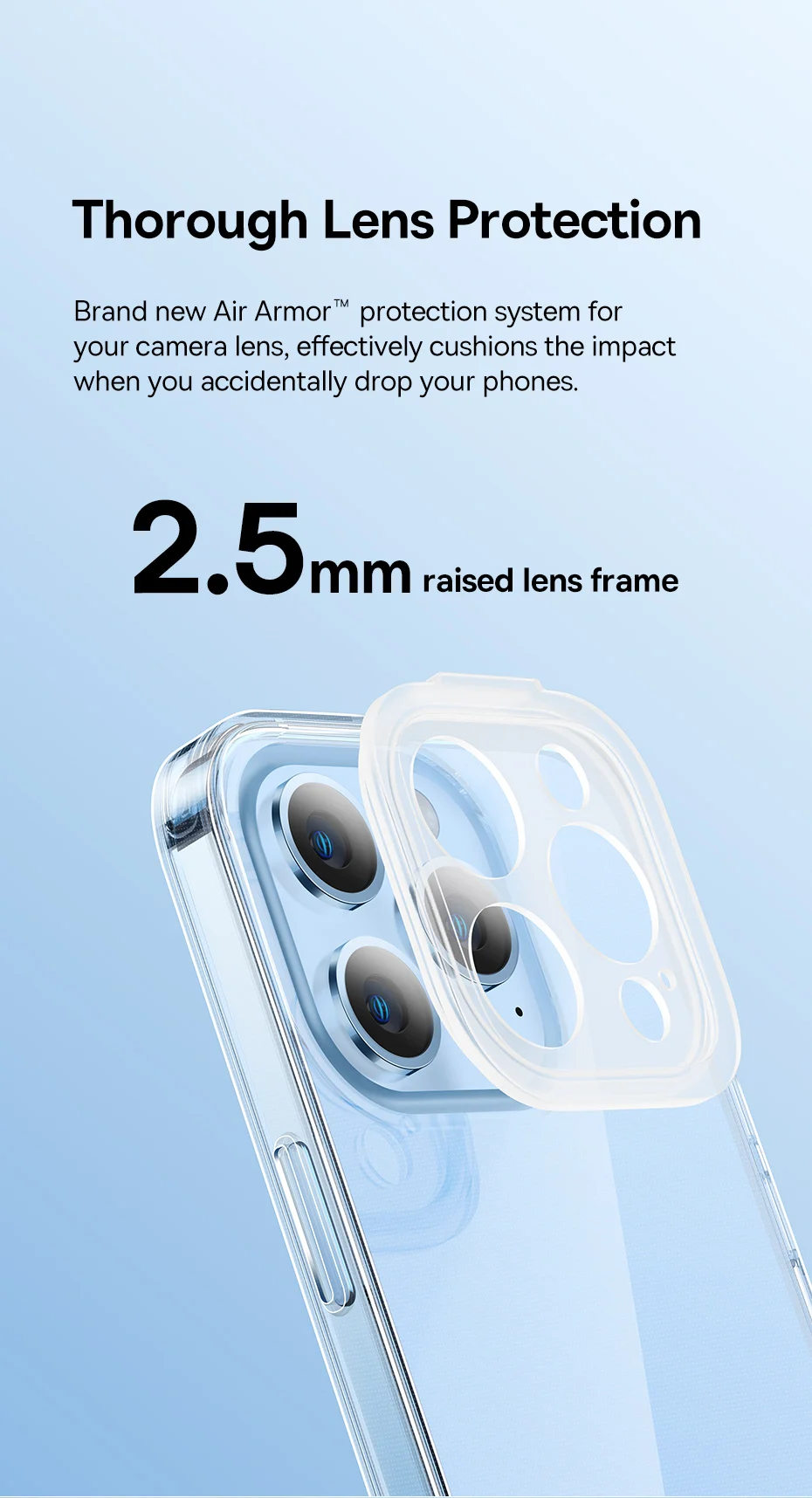 Capa Transparente para iPhone 14 com Protetor de Lente Destacável - Imagem 13