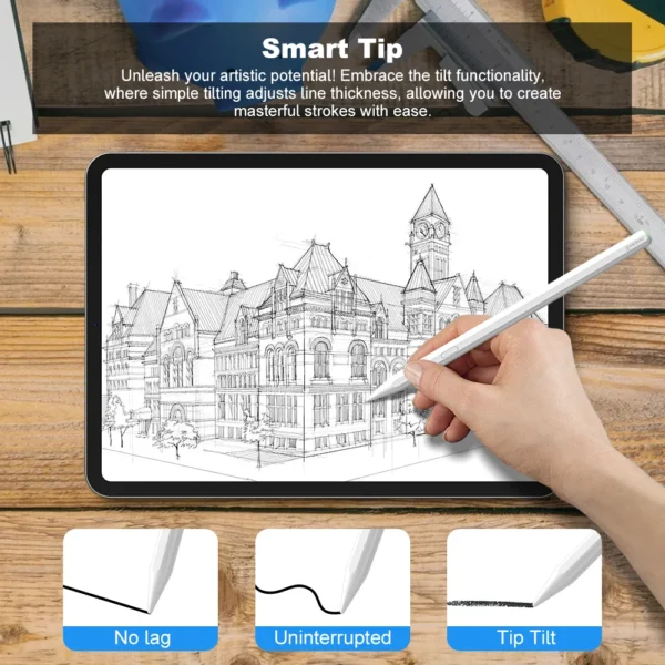 Caneta Capacitiva Stylus GD13 Pro para iPad - Imagem 9