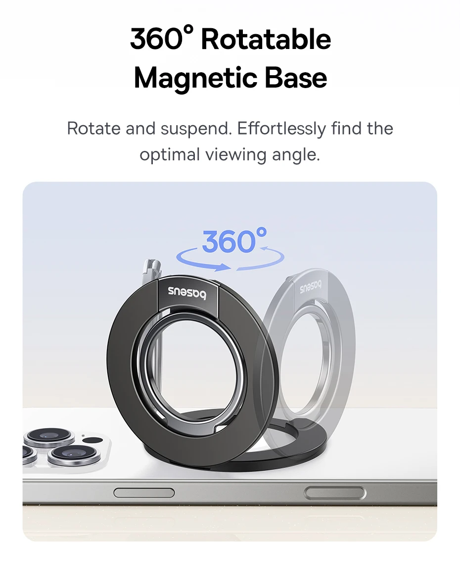 Suporte Magnético para Telefone com Anel Duplo MagPro 3 - Imagem 10