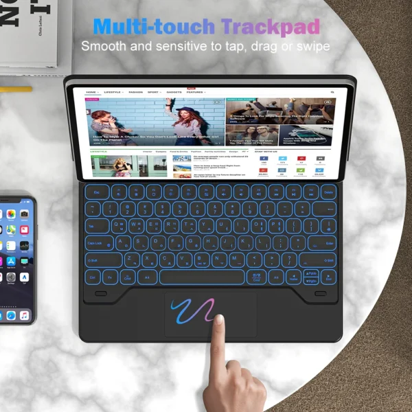 Capa Teclado Inteligente Goojodoq para Tablet Samsung - Imagem 10