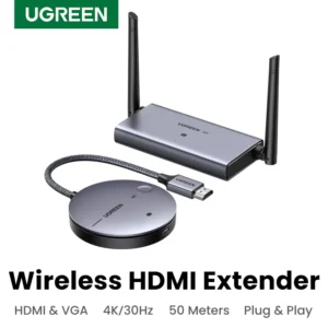 Kit Transmissor e Receptor HDMI Sem Fio 50 Metros Ugreen