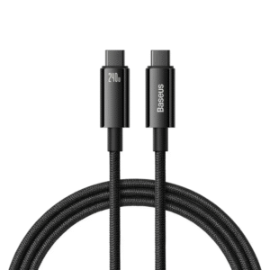 Cabo USB C Baseus 240W PD3.1 480Mbps - Preto