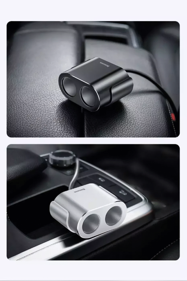 Carregador Veicular 4 em 1 Dual USB com Extensor Duplo 100W - Imagem 5