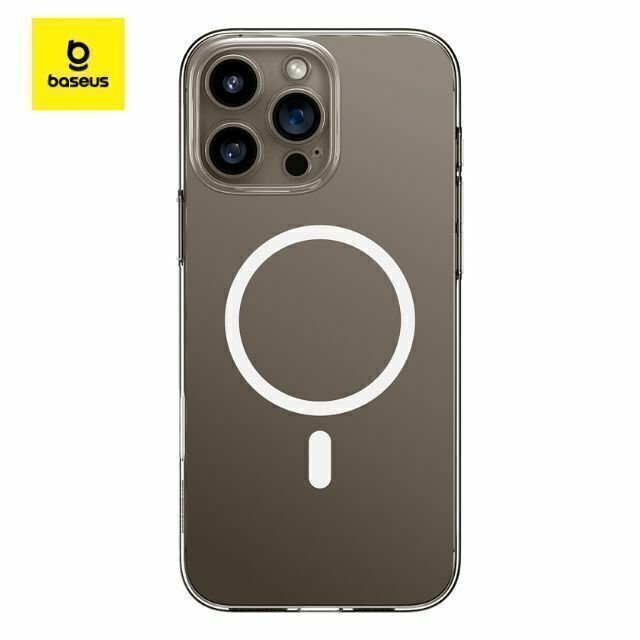 Capa Protetora Magnética Transparente para iPhone 16