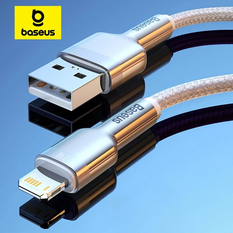 Malha de Nylon Trançada – Cabo USB para Lightning Cafule Metal 2.4A