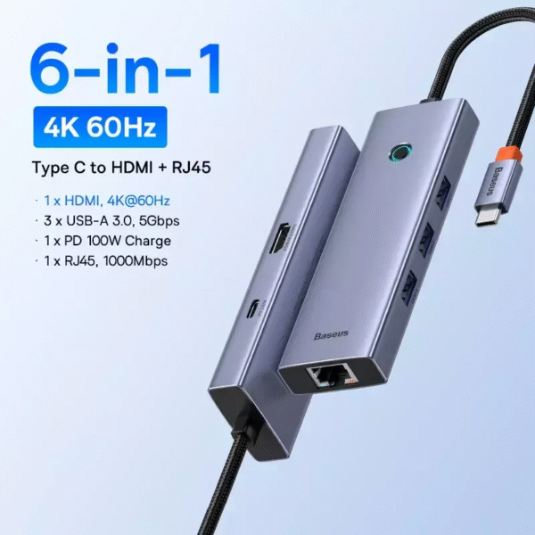 Hub USB C 6 em 1 UltraJoy - Imagem 9